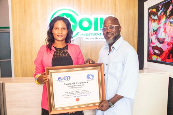 the Excellence Award Presentation to our CEO, Oluwaseyi Kudakin, as one of the Most Distinguished CEOs in Nigeria 2025!
